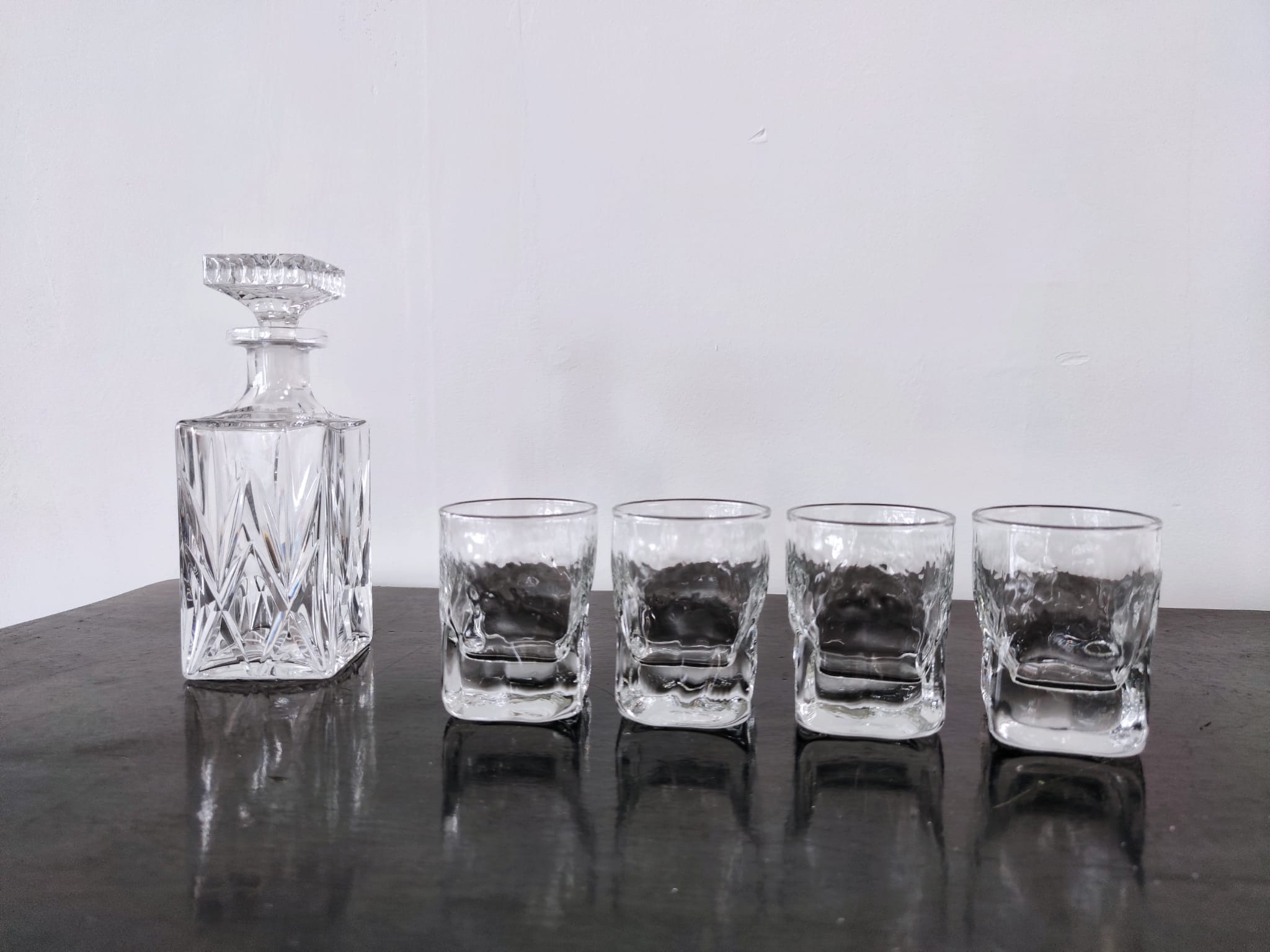 Cut glass whiskey decanter