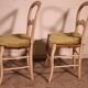 2 chaises paillées en bois polychrome