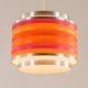Lampe pendante colorée Targetti Sankey, Italie années 1970