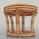 Tabouret en bambou et rotin