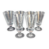 Série de 6 anciens verres de bistrot