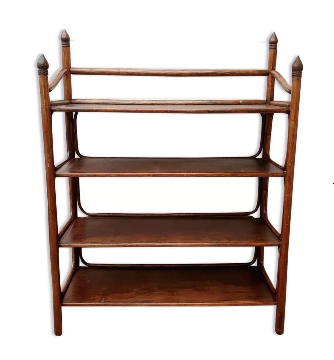 Bamboo rattan shelf 1970