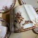 Dessert tableware set: 6 cups, 6 saucers, 2 platters, 10 plates