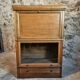 Vintage Globe Wernicke drinks buffet, modular mahogany bar cabinet, 1960s display case.
