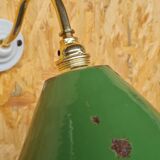 Vintage wall lamp in enamelled sheet metal
