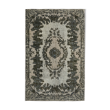 Handmade contemporary oriental 1970s 168 cm x 260 cm grey carpet