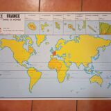 School map: france in the world n°17 / france railway network n°18
