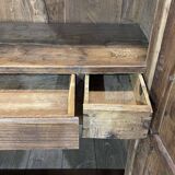 19th century raw chestnut country wardrobe
