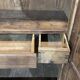 19th century raw chestnut country wardrobe