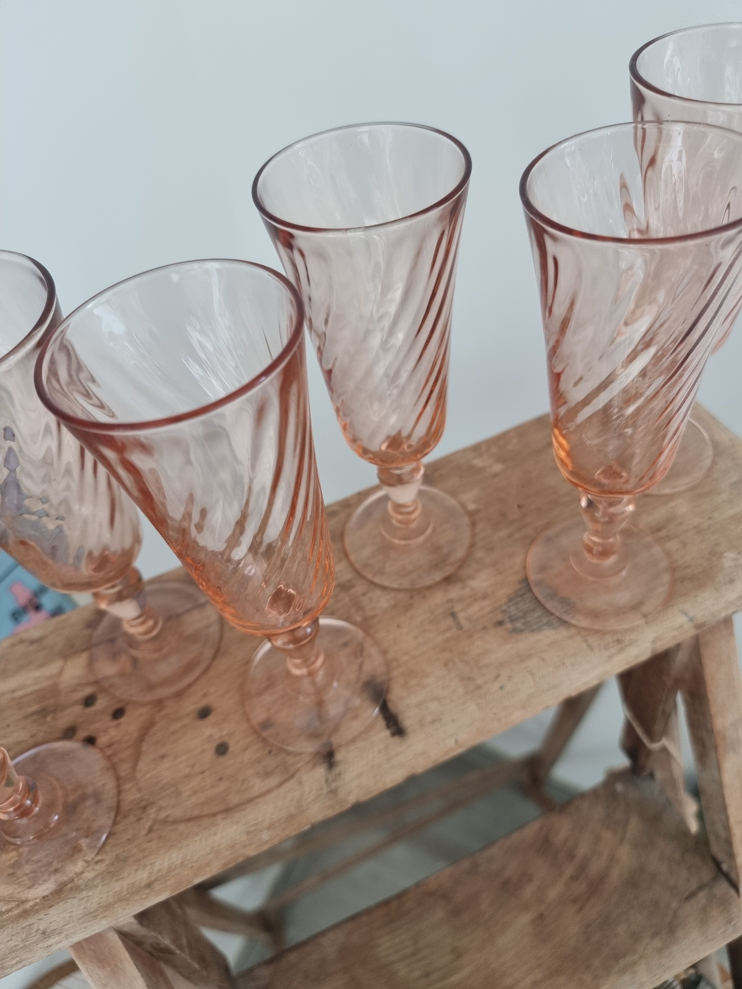 Rosaline champagne flutes