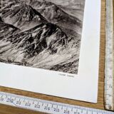 The Pyrenees mountain range, photographic plate printed in 1937