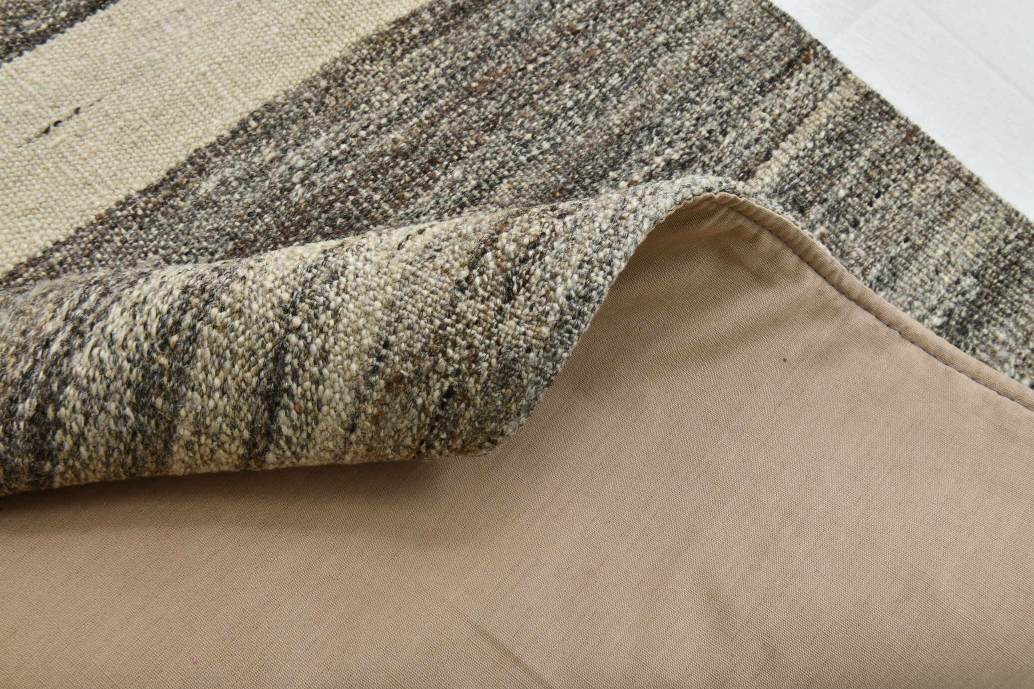 Shades of brown vintage runner rug 75x225cm