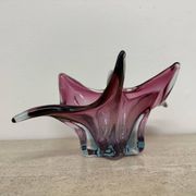 Bol en verre rose de Murano du milieu du siècle, années 1970