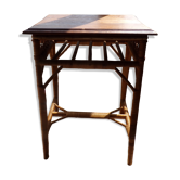 Table en rotin et osier