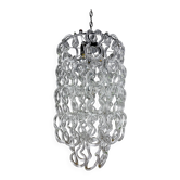 Lustre Giogali par Angelo Mangiarotti pour Vistosi, verre de Murano, Italie années 1960.