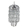 Giogali chandelier by Angelo Mangiarotti for Vistosi, Murano glass, Italy 1960s
