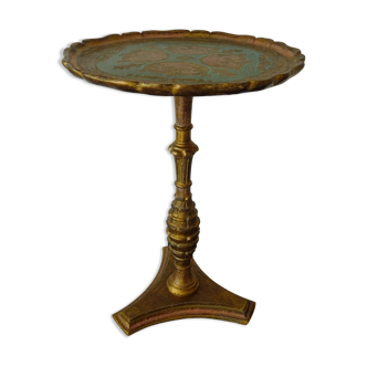 Table pedestal table gilded wood Venetian style year 60/70
