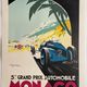 Lithograph poster "Grand Prix de Monaco 1933" Geo Ham 70x100cm 80's