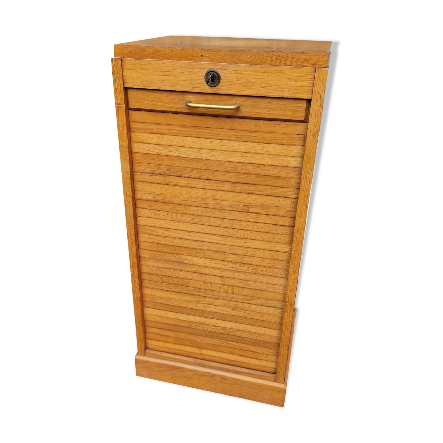 60s curtain filing cabinet