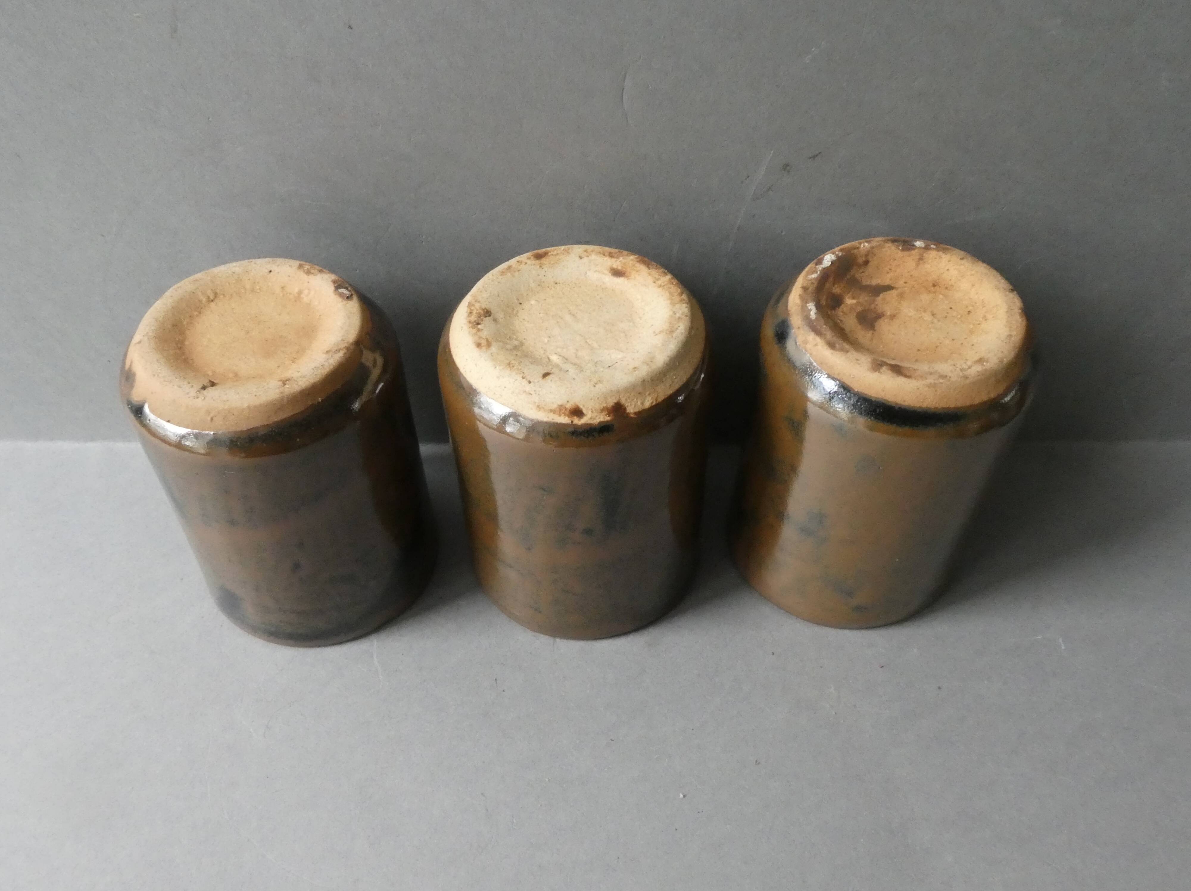 6 enamelled stoneware tumbler glasses