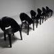 Set of six "Lira" dining chairs by Mario Bellini for Cassina, Italy, 1980s.
