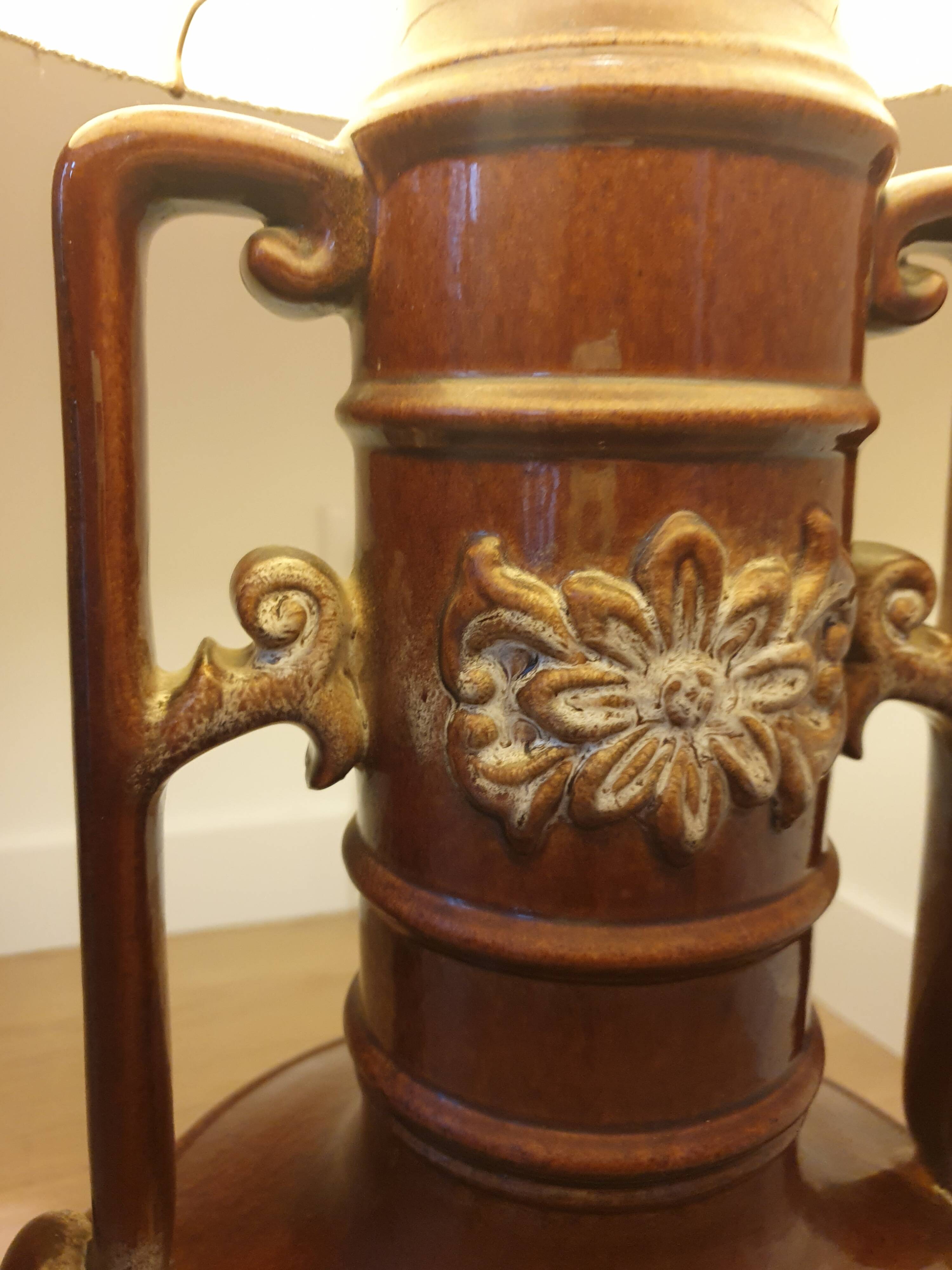 70's ceramic floor lamp