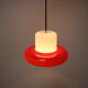 1960s Opaline Glass Pendant Light, Czechoslovakia