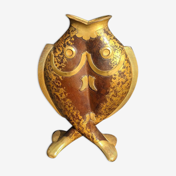 Christofle vase with two fish