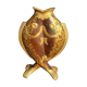 Christofle vase with two fish