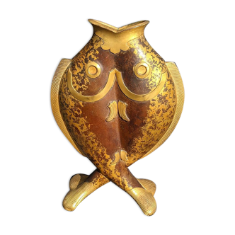Christofle vase with two fish