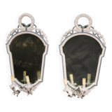 Paire de miroirs de style Louis XVI, XXème siècle