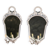 Paire de miroirs de style Louis XVI, XXème siècle
