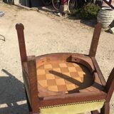 Paire de fauteuils Consulat en noyer