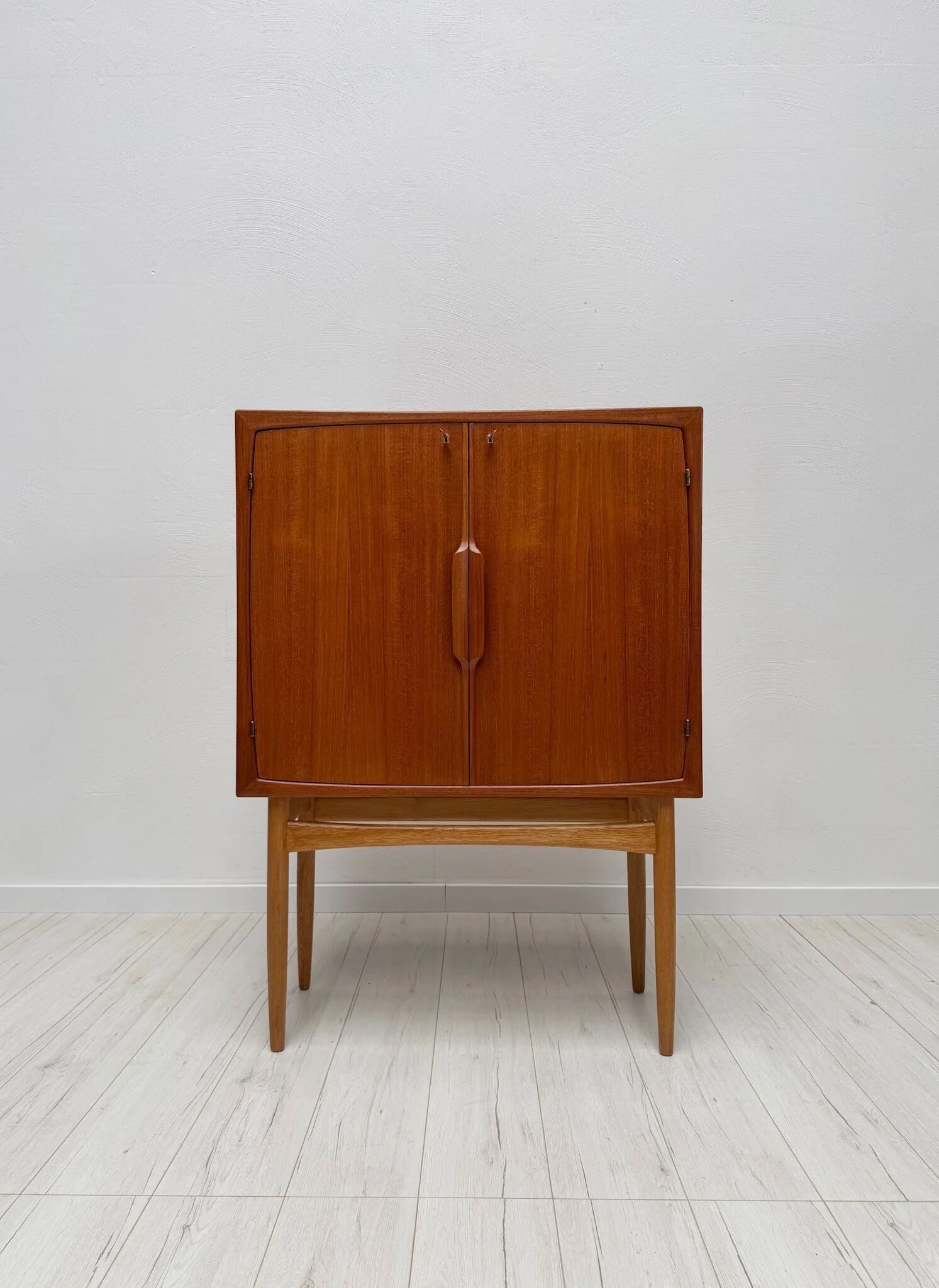 1950s vintage Torbjørn Afdal teak 'Bacchus' bar cabinet Norway