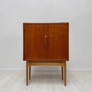 1950s vintage Torbjørn Afdal teak 'Bacchus' bar cabinet Norway
