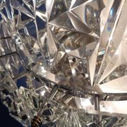 Large Crystal Glass Flush Mount from Kinkeldey, Germany, 1970s
