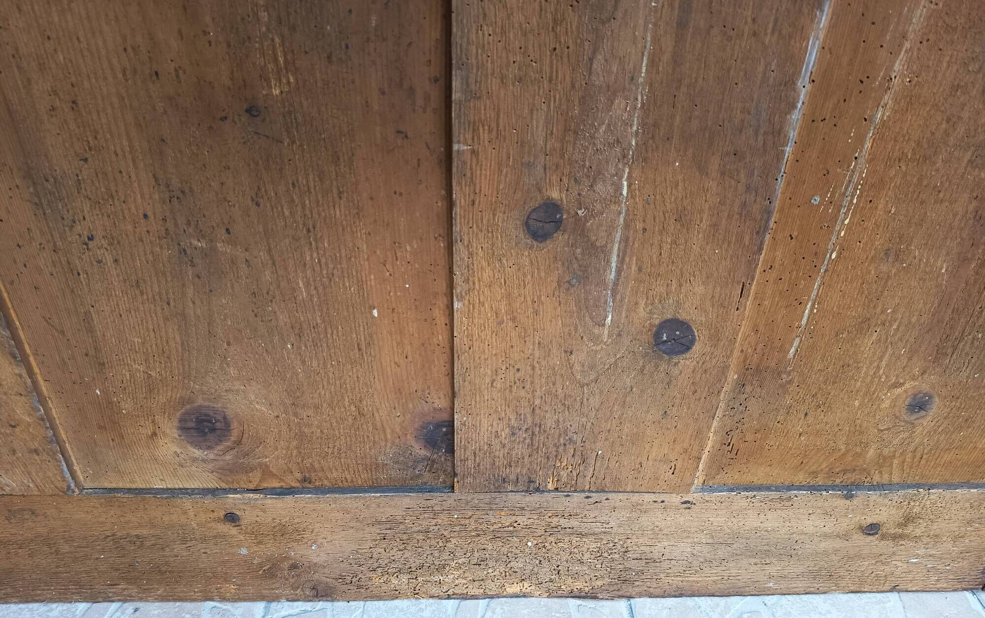 Rustic walnut sideboard
