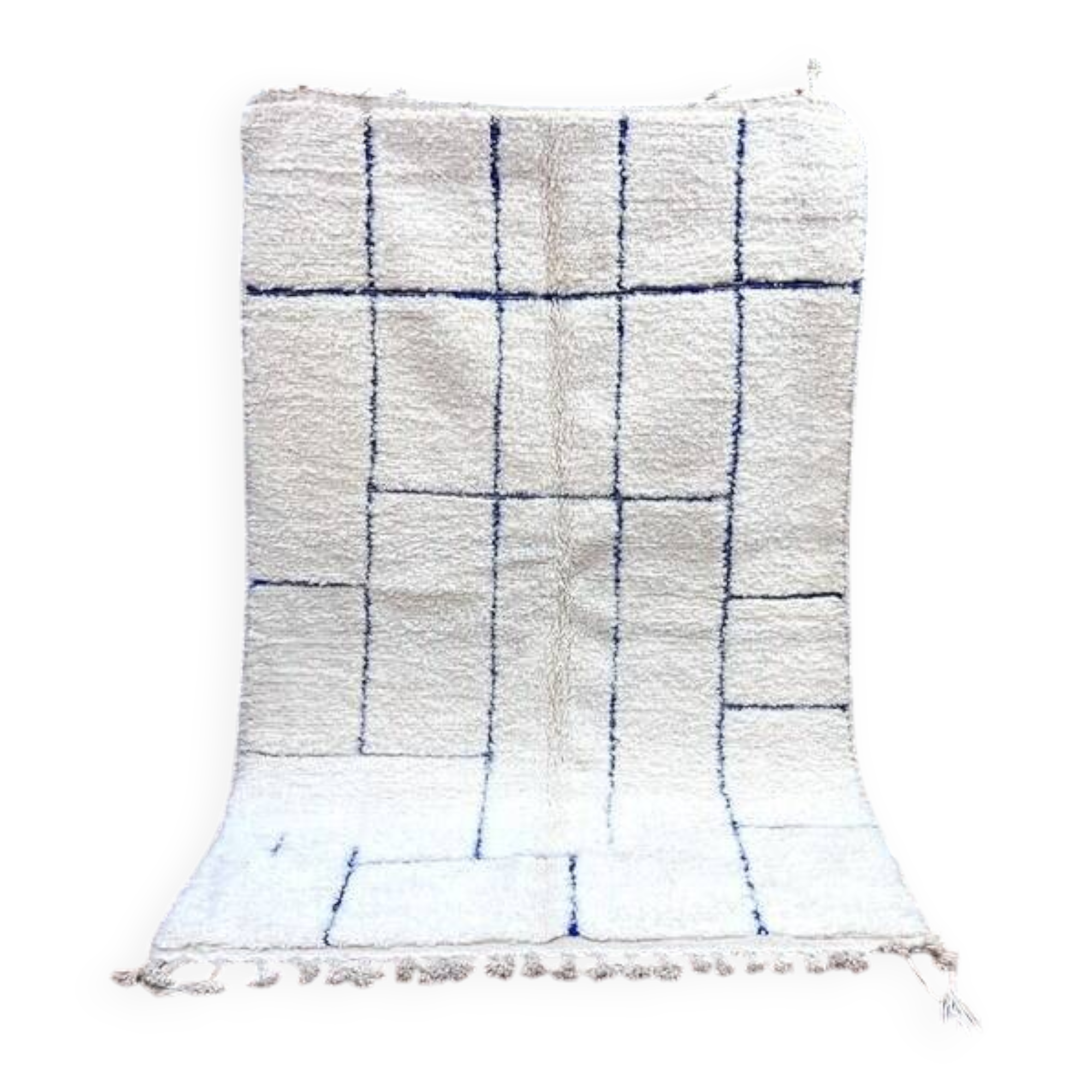 White and blue rug 250cmx150cm