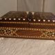 Box in wood marquetry with inclusion