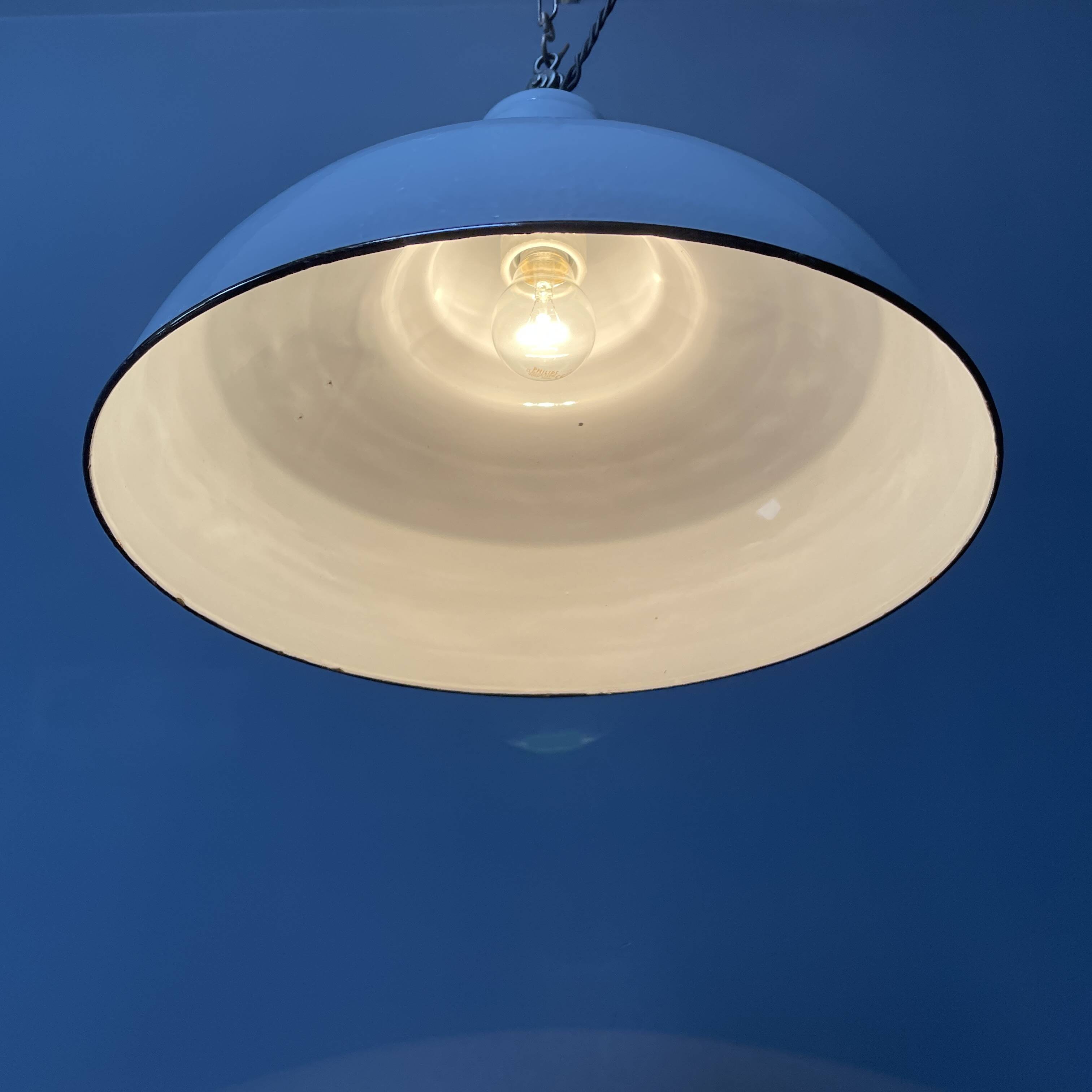 Light gray enamel Philips pendant lamps