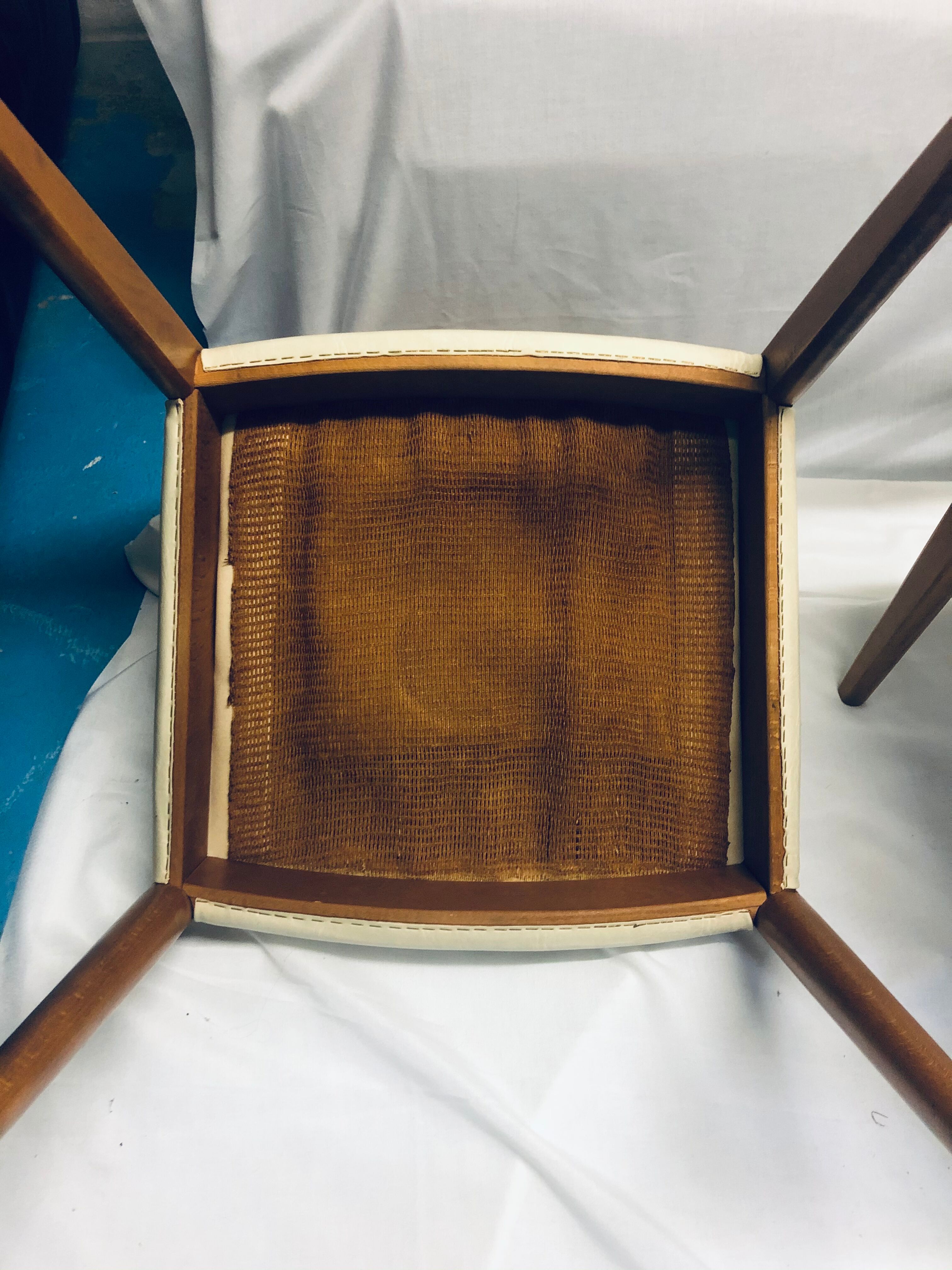 Lot of 4 danish chairs 1950