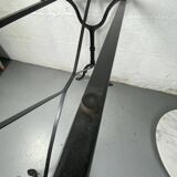 Marble and wrought iron bistro table