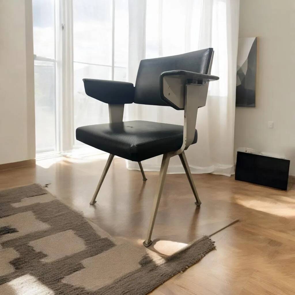 Vintage industrial 'resort' chair by Friso Kramer
