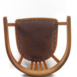 Antique oak Art Nouveau armchair