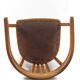 Antique oak Art Nouveau armchair