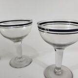 Set of 4 cocktail glasses 20s-30s