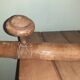 Coat rack 3 patères, wooden - Vintage bamboo shape