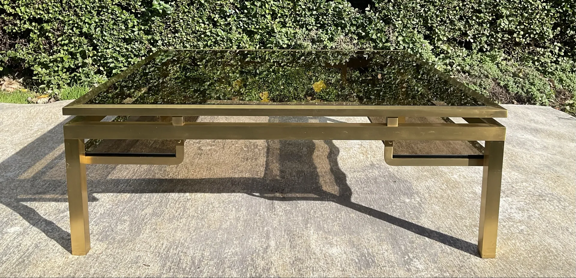 Large coffee table by Guy Lefèvre for Maison Jansen from the 1970s.