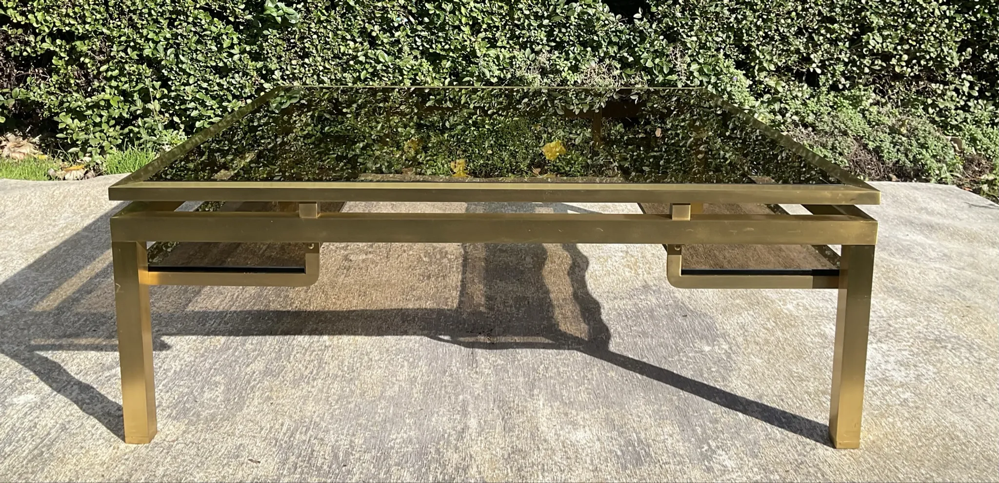 Grande table basse Guy Lefèvre pour maison Jansen années 70