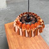 Copper pendant lamp Swiss type 810 modern mid-century by Hans Zender for Temde